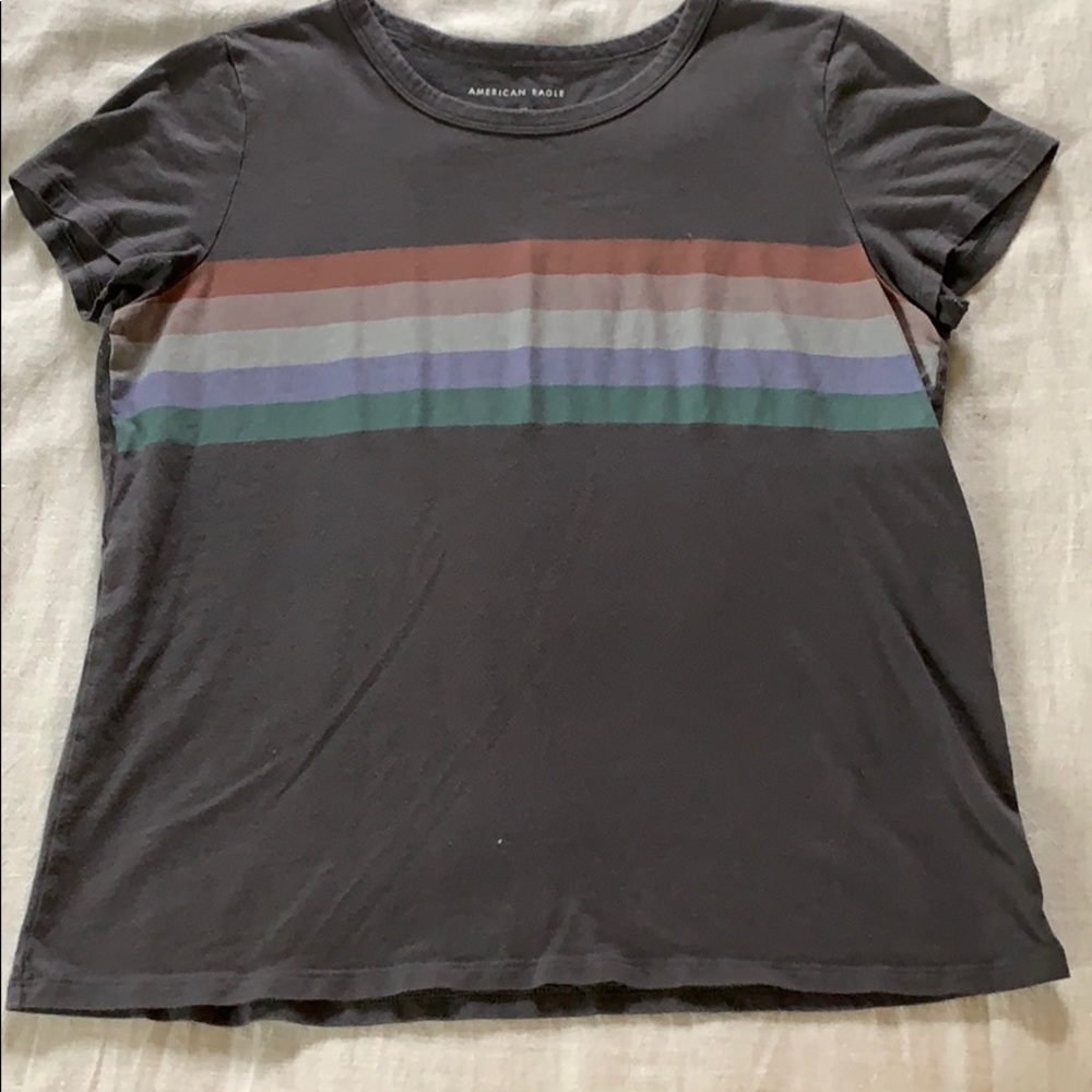 Grey stripped t shirt